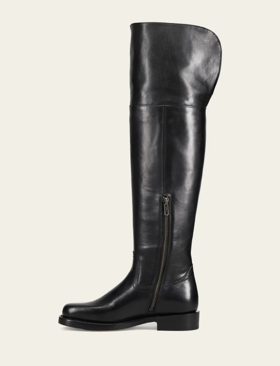 Campus Low Heel Over The Knee Boot - Pre-Loved - Image 3